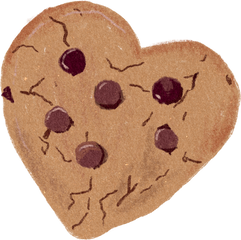 Textured Organic Heart Cookie